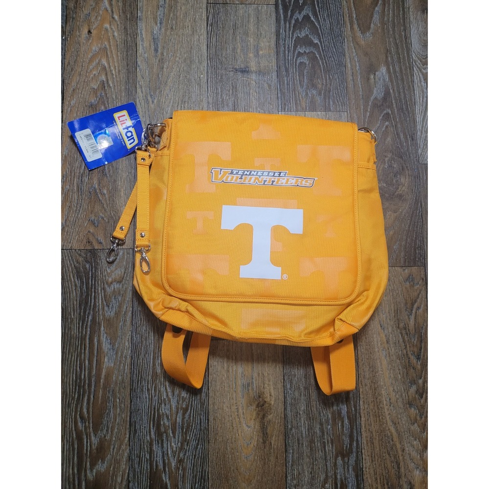 Lilfan Tennessee Volunteers The Coach Messenger Diaper Backpack Orange NWT